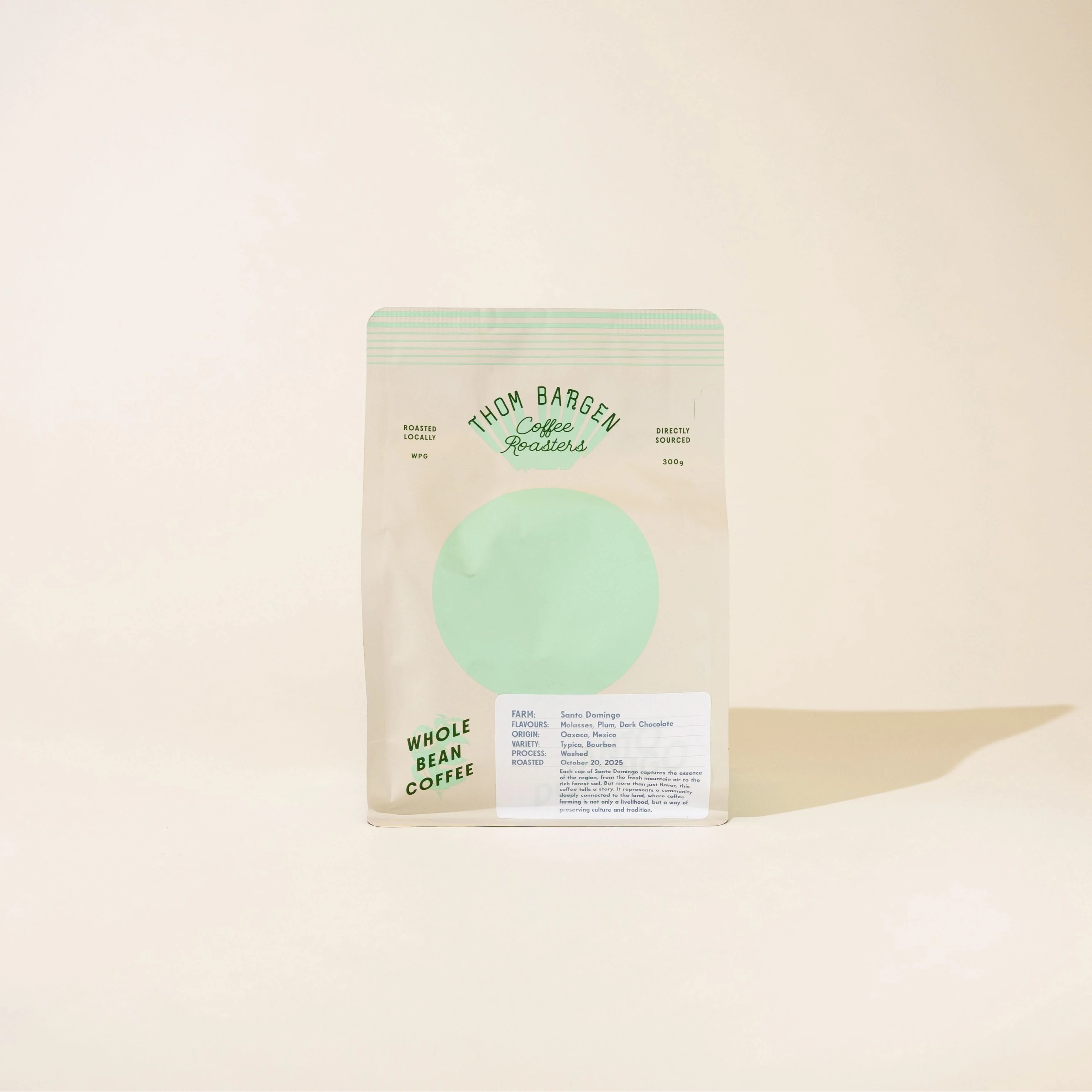 Santo Domingo - Thom Bargen Coffee Roasters (Winnipeg, Manitoba)